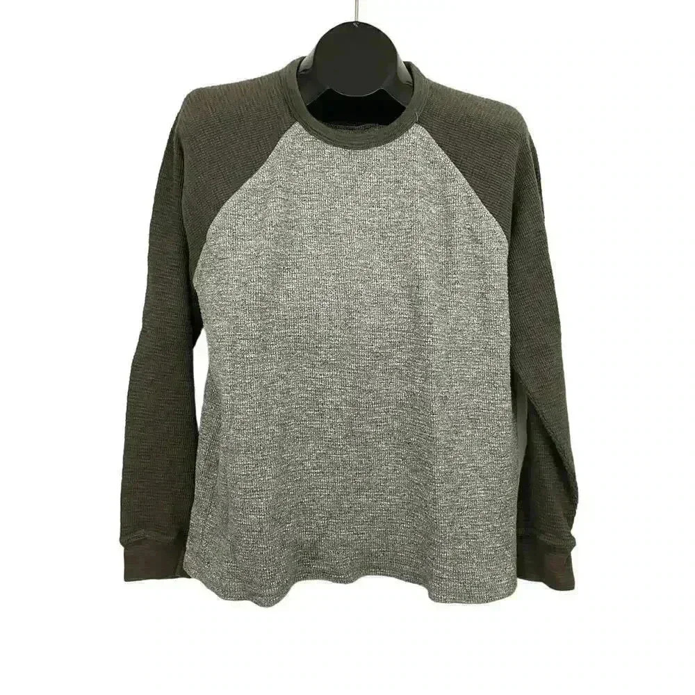 Lucky Brand Strong Boy‎ Thermal XL Men's Long Sleeve Raglan Tee Shirt